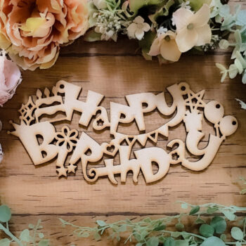 お誕生日文字飾り Happy Birthday -バースデーパーティを彩る木製サインプレート