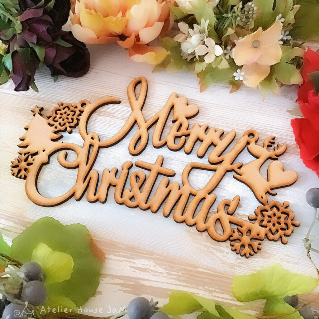 クリスマス文字プレートMerry Christmas