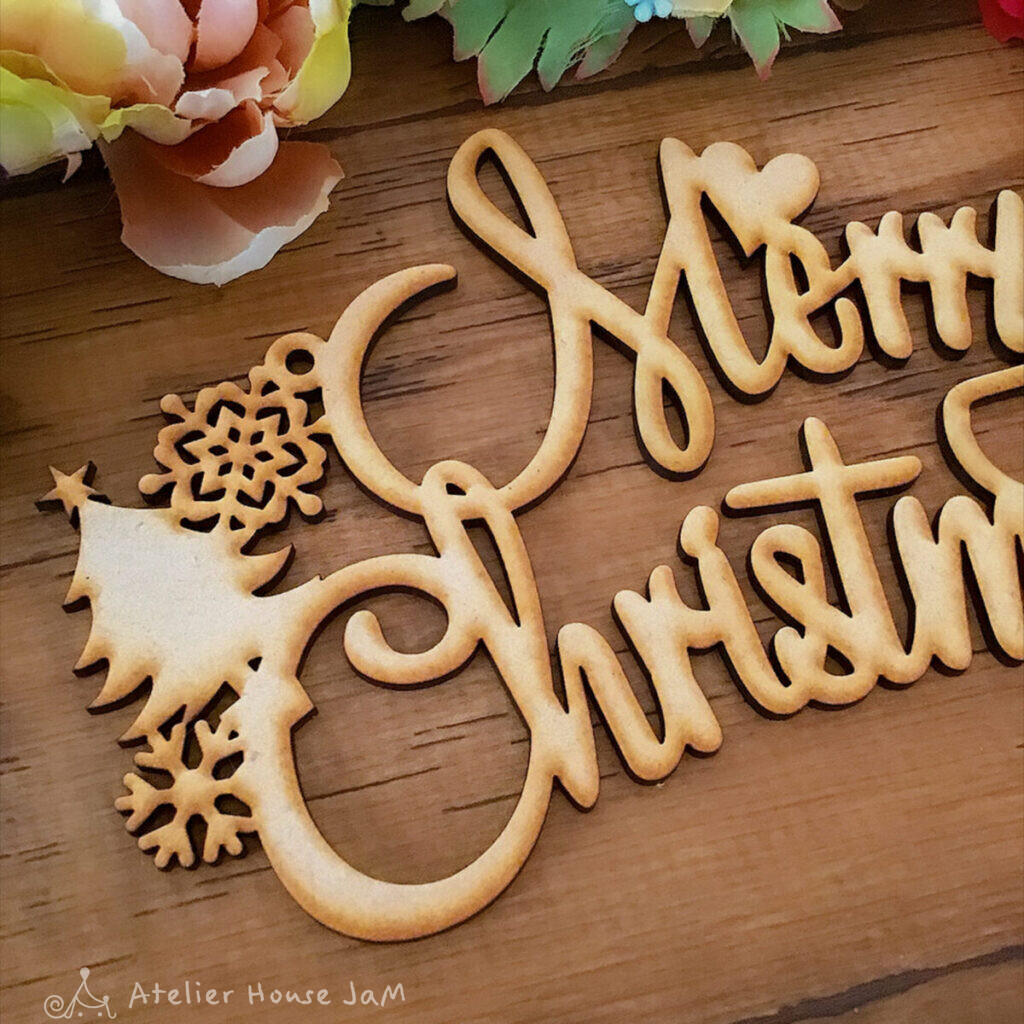 クリスマス文字プレートMerry Christmas