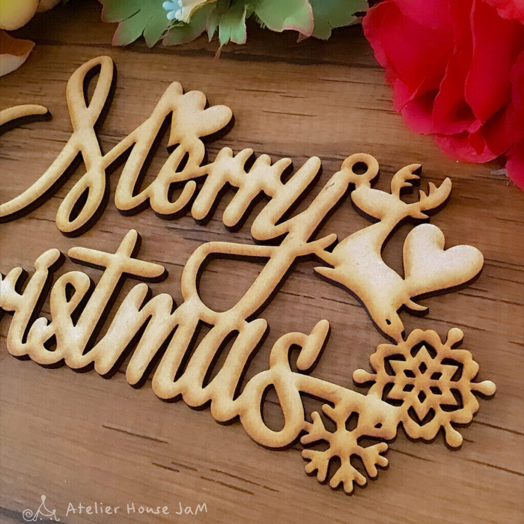 クリスマス文字プレートMerry Christmas